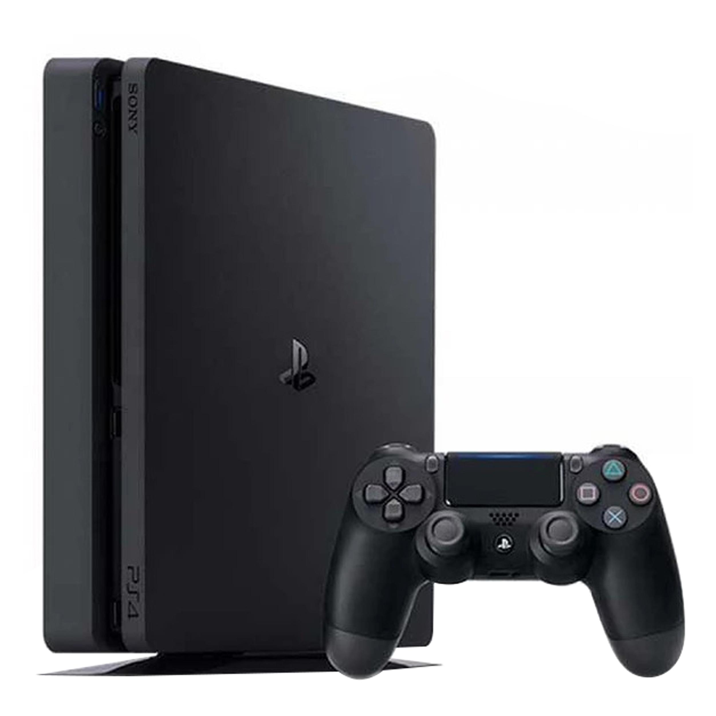 کنسول بازی سونی مدل Playstation 4 Slim ریجن 3 سری CUH-2218B ظرفیت 1 ترابایت به همراه 10 عدد بازی
